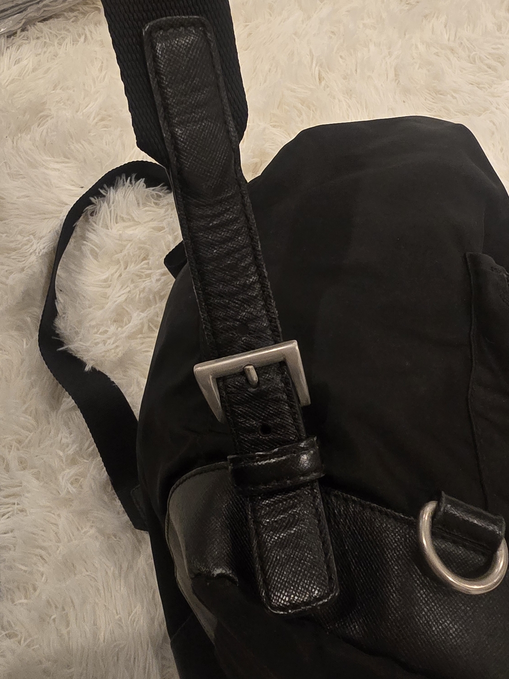 Prada Black Nylon Drawstring Backpack - Picture 7 of 16